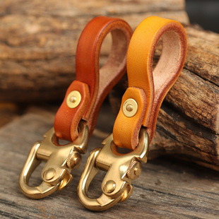 进口日本枥木牛皮黄铜海军扣个性迷你mini手玩铜扣黄铜钉锁死