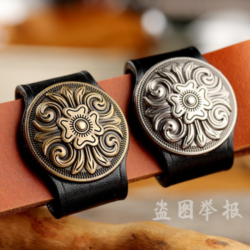 牛皮匠心手作皮带圈真皮头层皮皮带环腰带固定环圈裤带真皮介子