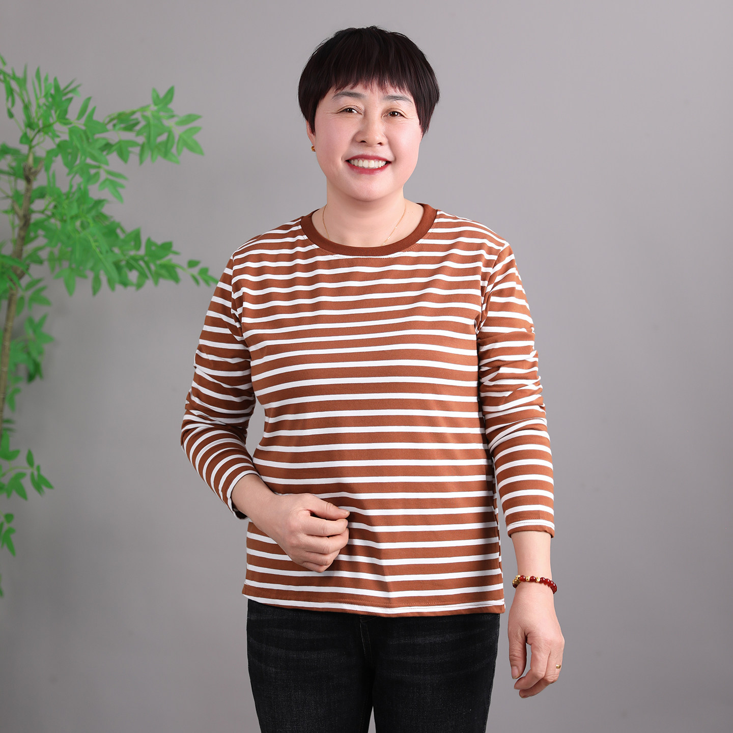 不起球不褪色可机洗有弹力宽松
