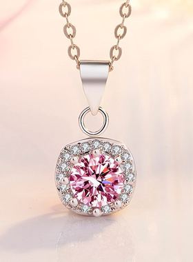 新款粉色少女韩版吊坠八爪锆石时尚气质项链工厂