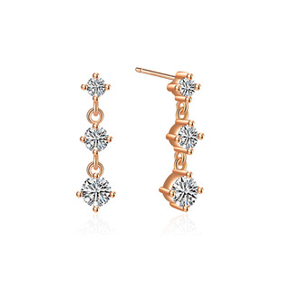 韩剧夏娃徐睿知同款耳环气质小众线形锆石银针耳钉一件代