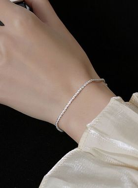 波光粼粼~精致百搭设计感手链 女生平价小众高级感满天星手环手饰