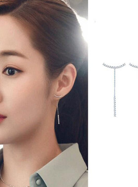 韩版时尚金秘书为何女同款耳环