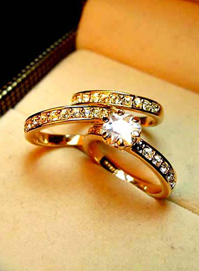 韩版时尚潮人夸张仿真水晶超闪