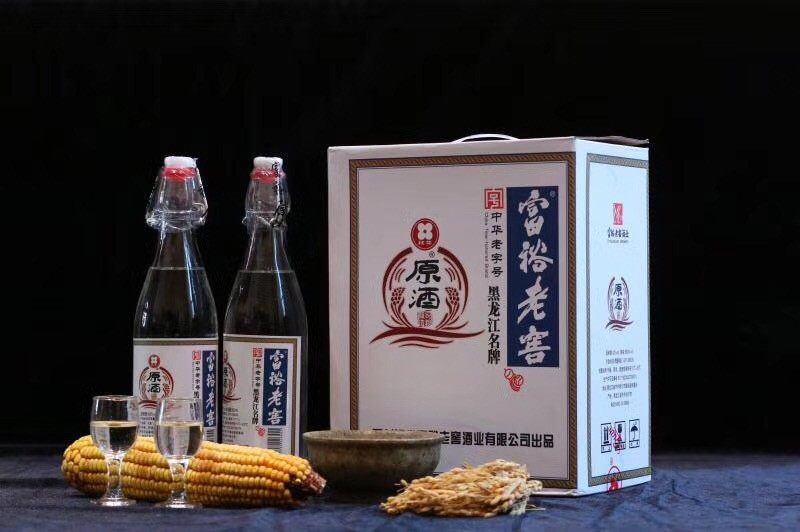 东北特产口粮酒富裕老窖白酒原酒52度930ml*6整箱纯粮酿造