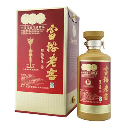 包邮桂花牌白酒富裕老窖38度精品部优500ml *6瓶一箱宴席年货礼品