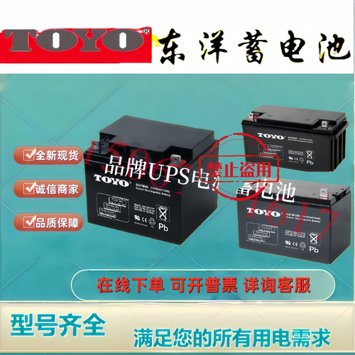 JAPATOYO东洋蓄电池6GFM24 6GFM40 6GFM65 6GFM100 6GFM120全新