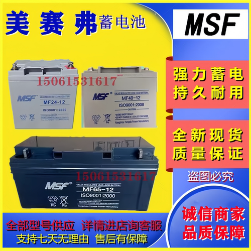MSF美赛弗蓄电池MF24-12MF17-12MF38-12MF40-12MF65-12MF100-12