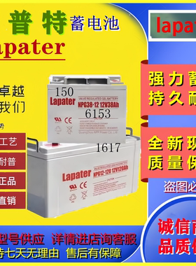 Lapater拉普特蓄电池NP/NPG100-12v100AHA65A38A24A200A12A17A7AH