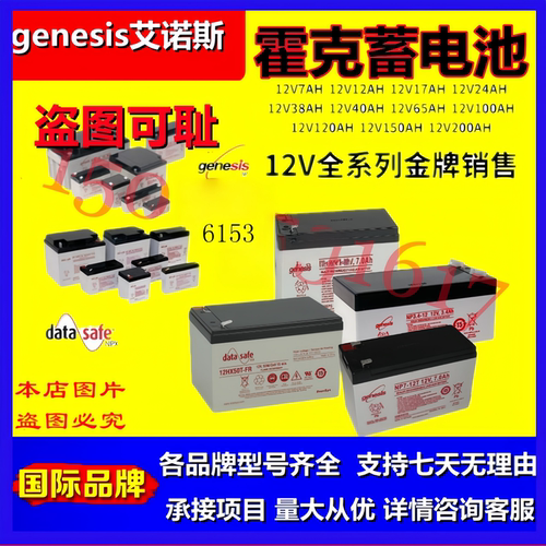 genesis艾诺斯霍克蓄电池NP4-12NP5-12NP7-12NP24-12NP33-12NP100