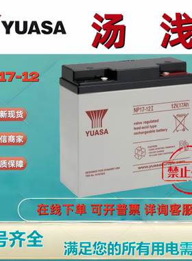 YAUSA汤浅蓄电池NP17-12I/12V17Ah船舶VDR仪器仪表UPS/EPS应急用