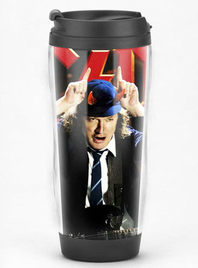 AC/DC乐队周边ACDC同款纪念品定制礼品不锈钢咖啡杯水杯子