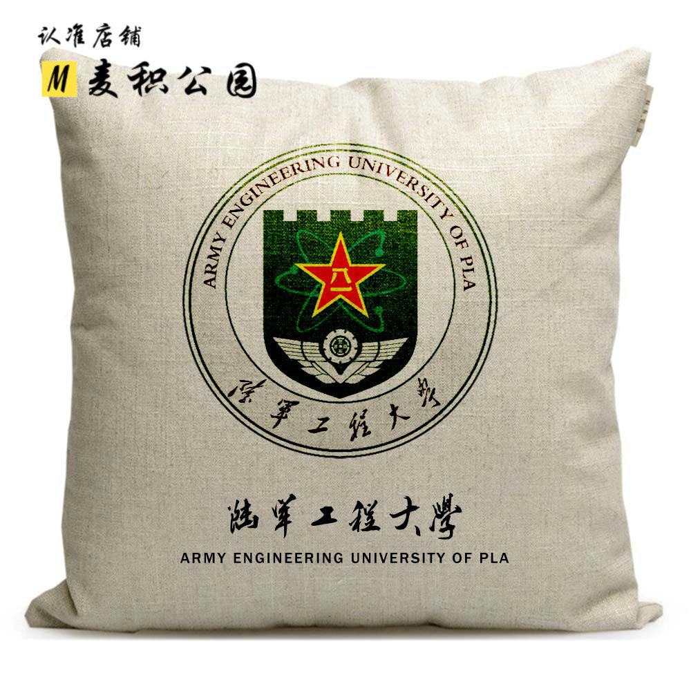 陆军工程大学毕业纪念品车载靠垫午休枕头沙发抱枕周边定制军旅
