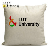 芬兰拉彭兰塔工业大学纪念品沙发靠垫布艺抱枕LUT University周边
