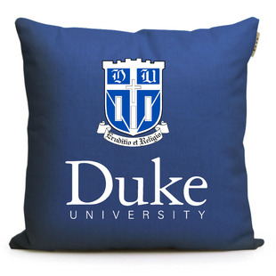 Duke University杜克大学纪念品周边美国名校留学礼品靠垫抱枕