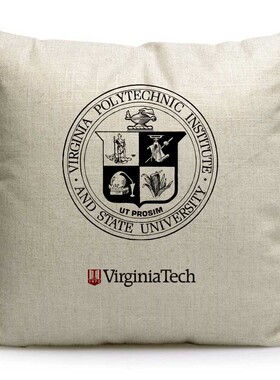 美国名校弗吉尼亚理工大学Virginia Tech纪念品周边沙发靠垫抱枕