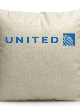 美联航United Airlines纪念品沙发抱枕定制赠品礼品周边枕头靠枕