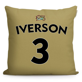 阿伦艾弗森3号篮球明星偶像号码周边抱枕纪念品沙发靠垫午休枕头