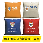 新加坡国立大学NUS南洋理工大学NTU纪念品周边沙发靠垫靠枕抱枕