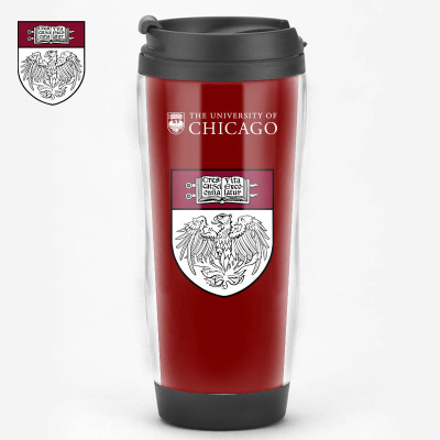 美国芝加哥大学University of Chicago周边纪念品定制校徽水杯子