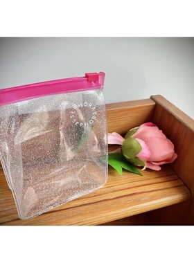 抄底清！｜出口欧美外贸尾货小巧闪片透明果冻立体枚粉口红收纳包