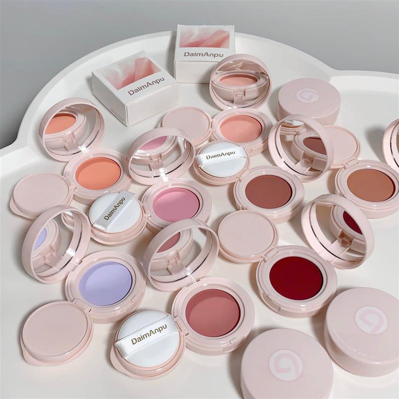 气垫腮红膏显白哑裸色持妆牛奶粉少女感显白哑光胭脂腮紫腮蓝