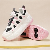 子 学生带轮飞行鞋 暴走鞋 男女童四轮可收缩隐形运动儿童暴走轮滑鞋