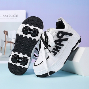 暴走鞋女童2025新款秋冬儿童隐形四轮飞行鞋学生男童暴走轮滑鞋子