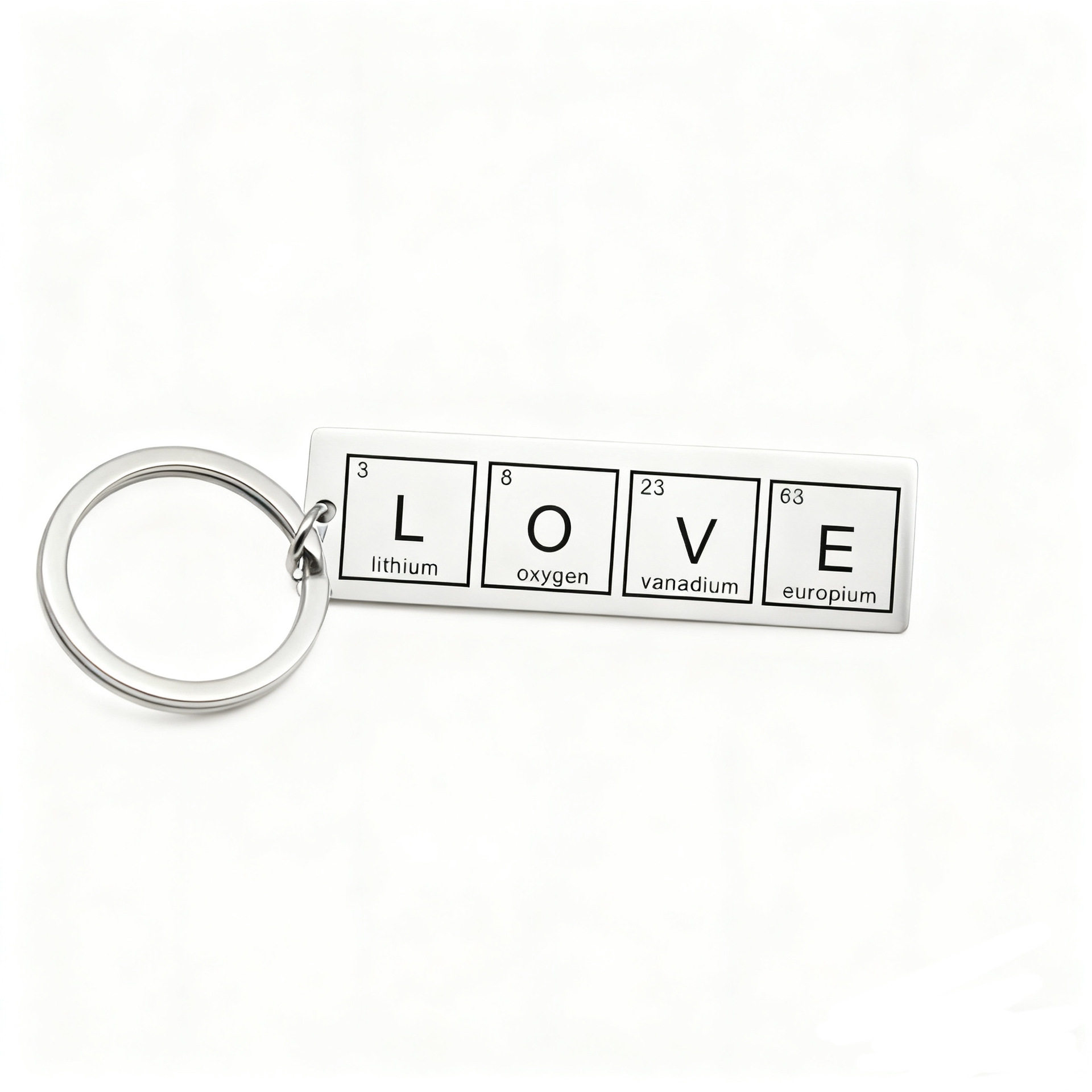 有趣的化学元素钥匙扣礼品创意化学周期表字符单词引言钥匙扣挂饰