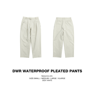 男潮牌加绒保暖日系复古防水chino 双褶直筒长裤 TBALLER 2025新款