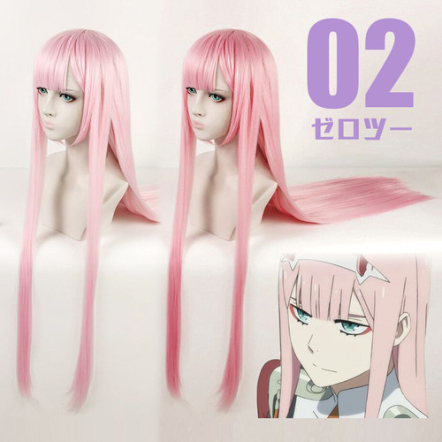 十夜寓言 DARLING in the FRANXX 02粉色COS假发