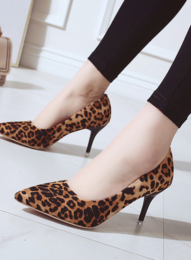 黑色高跟鞋女职业大码40-43细跟尖头ol职场工作小码单鞋31 32 33