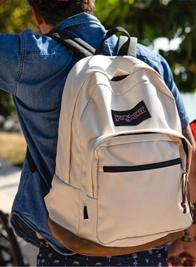 正品JANSPORT杰斯伯4qv升级双肩背包男女书包明星款15寸电脑包