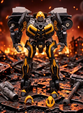 百微变形玩具TW1025B暗黑大黄蜂勇士KO汽车模型甲壳虫男孩机器人