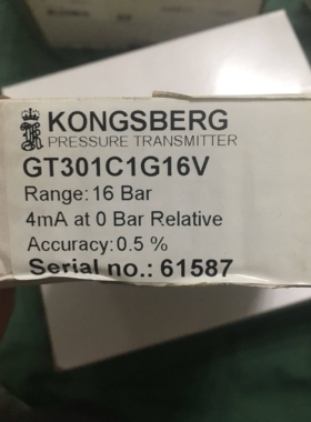 KONGSBERG GT301C1G16V 0-16bar  pressure transmitter