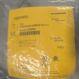 H1141订货号1625800全新正品 AP6X2 CK40 图尔克光电传感器Ni35U