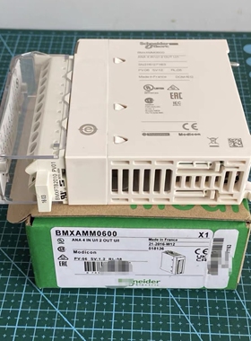 BMXAMM0600施耐德PLC输入输出模拟量模块，用于M340系列PLC