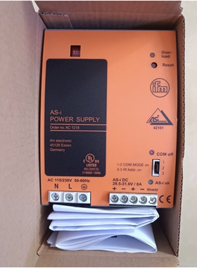 易福门AC1218电源模块适用于AS-i接口支持115/230VAC输入