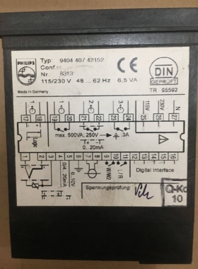 PHILIPS 9404 407 42152 115/230V 6.5VA  PHILIPS KS40