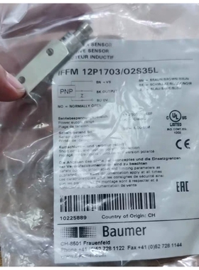 全新Baumer保盟IFFM 12P1703/O2S35L议价