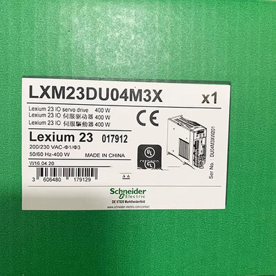 全新施耐德伺服驱动器LXM23DU01M3X/02/04/07/10/15/20/30/45/75