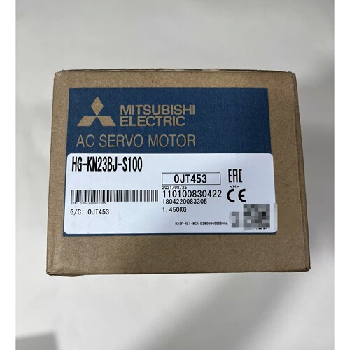 三菱带刹车伺服电机，型号HG-KN23BJ-S100，原装正品，
