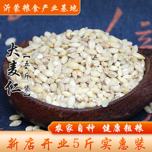 沂蒙山大麦仁5斤装农家粗粮包邮