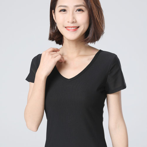 短袖百搭常规网纱女