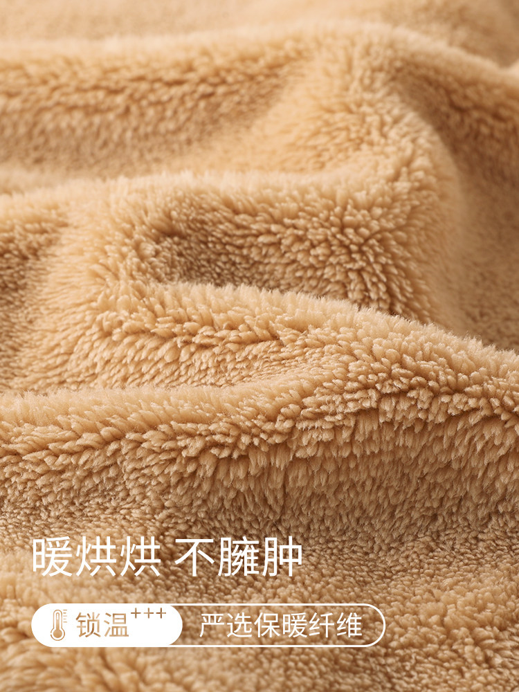 MAILLARD STYLE THICKENED CORAL VELVET PAJAMAS WOMENS AUTUMN AND WINTER WARM CARTOON BEAR BEARS ARE LOOSE AND CAN BE WORN OUTSIDE IN NIGHTGOWNS