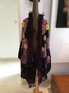 亏本一条重磅手工珠绣羊毛披肩斗篷外套 南方能过冬吧不退换