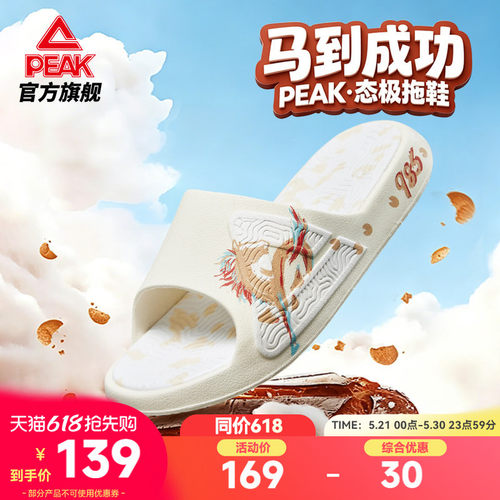 匹克态极运动拖鞋-马到成功男