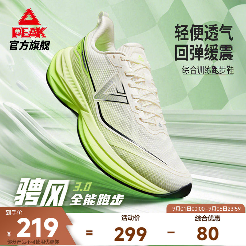 匹克态极骋风3.0跑步鞋男鞋减震青少年网面透气体测训练运动鞋女