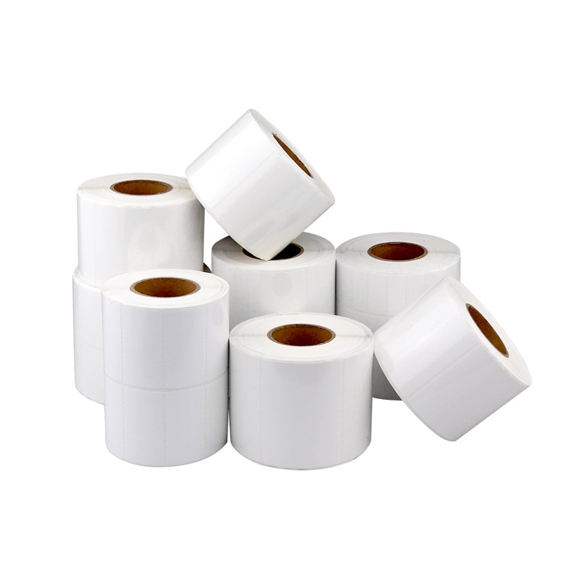 合成纸防水标签纸哑面白色pet撕不烂pp不干胶打印纸条码贴纸60*40