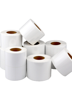 防水哑光PP合成纸标签哑白色PET 100*90*80*70*60*50*40*30*20*10